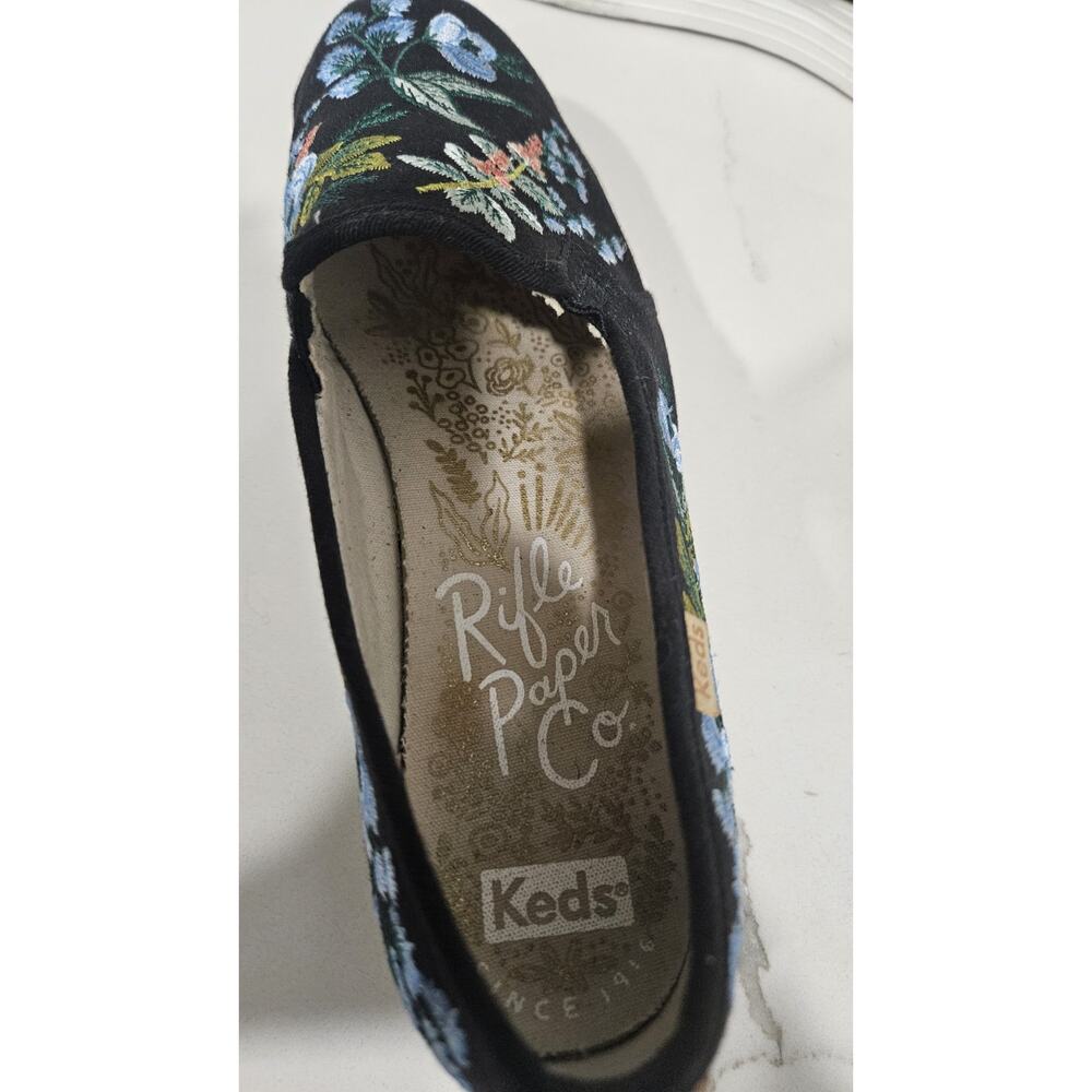 Kids X Rifle Paper Co. Embroidered Floral Slip On Sneakers Size 7.5 View 5